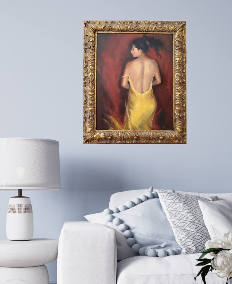 Original Art Deco Women Painting by Joyce Fournier