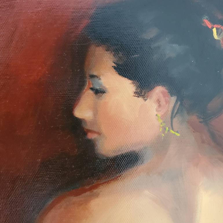 Original Art Deco Women Painting by Joyce Fournier
