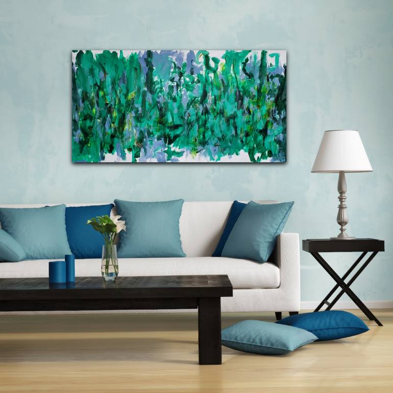 Original Abstract Expressionism Abstract Painting by Joyce Fournier