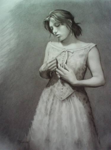 Original Figurative Women Drawings by Joyce Fournier