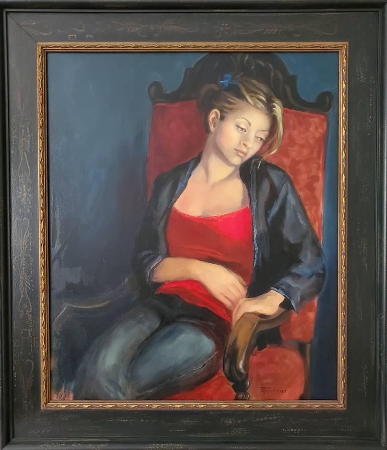 Original Figurative Women Painting by Joyce Fournier