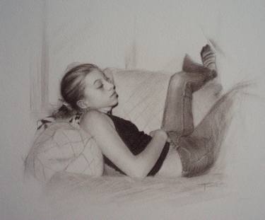 Original Figurative Children Drawings by Joyce Fournier