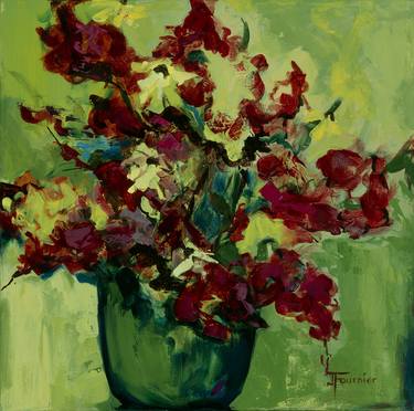 Print of Abstract Floral Paintings by Joyce Fournier