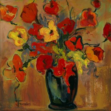 Print of Impressionism Floral Paintings by Joyce Fournier