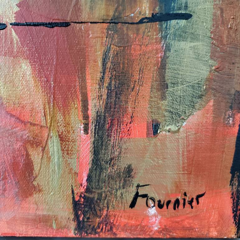 Original Abstract Expressionism Abstract Painting by Joyce Fournier