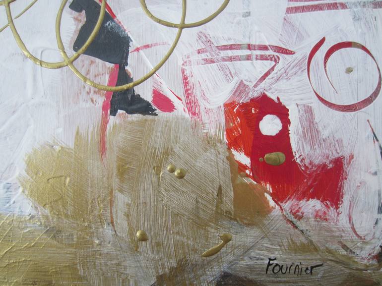 Original Abstract Expressionism Abstract Painting by Joyce Fournier