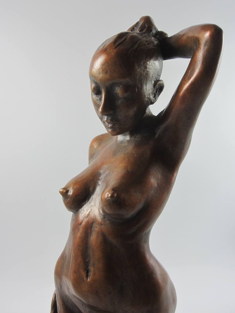 Original Figurative Nude Sculpture by Joyce Fournier