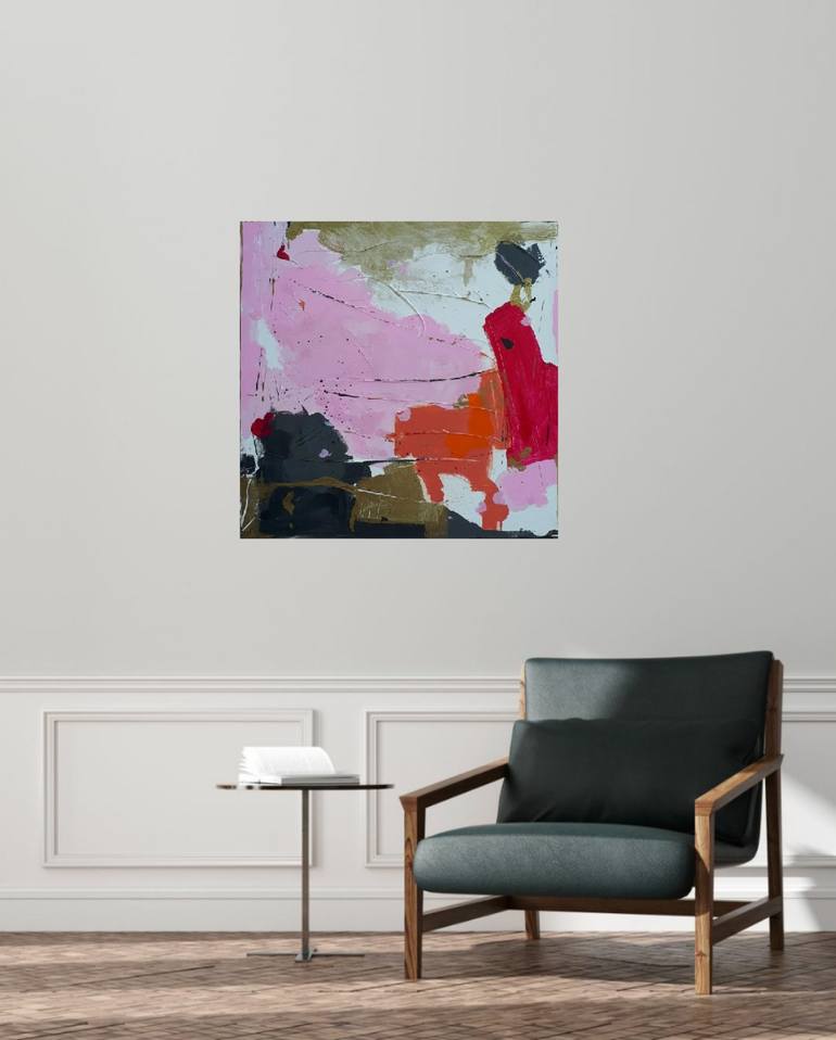 Original Abstract Expressionism Abstract Painting by Joyce Fournier
