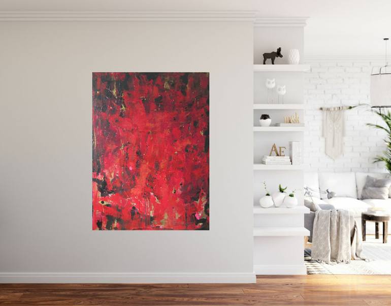 Original Abstract Expressionism Abstract Painting by Joyce Fournier