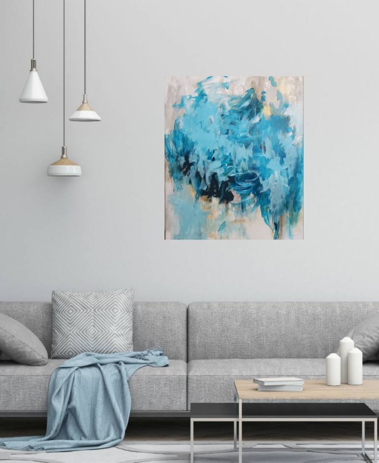 Original Abstract Expressionism Abstract Painting by Joyce Fournier