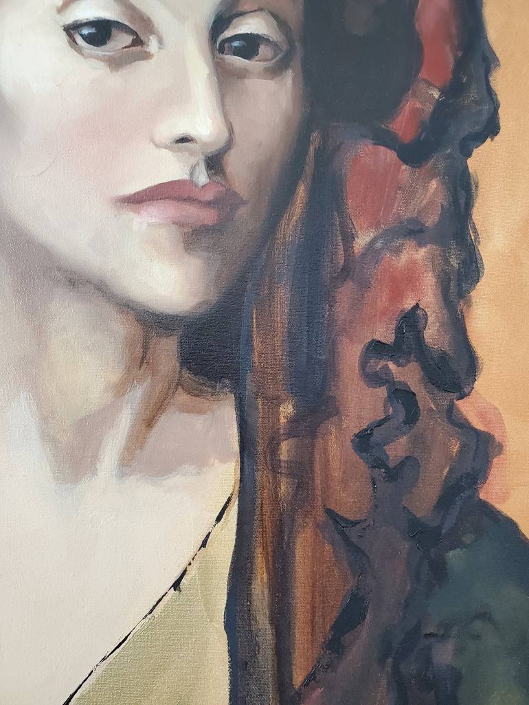 Original Figurative Portrait Painting by Joyce Fournier