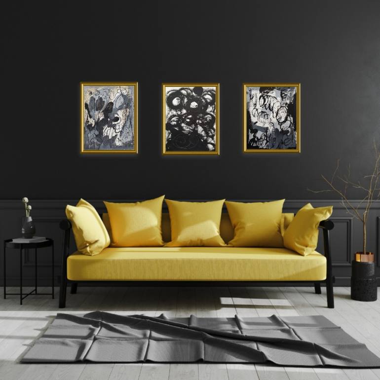 Original Abstract Expressionism Abstract Painting by Joyce Fournier