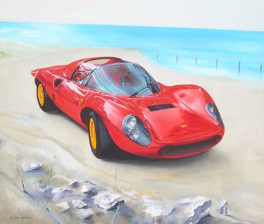 Original Car Painting by Joshua Griffit
