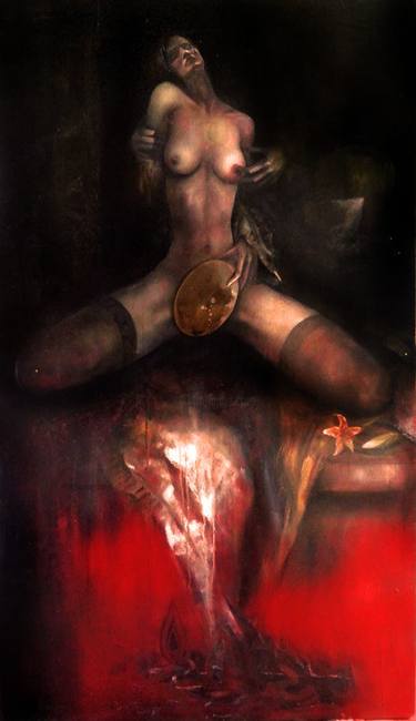 Original Figurative Nude Paintings by Giorgi Kobiashvili