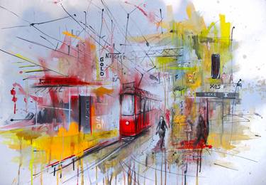 Print of Cities Paintings by Giorgi Kobiashvili