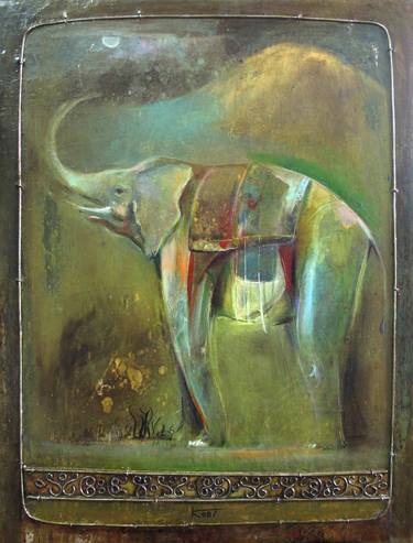 Print of Abstract Expressionism Animal Paintings by Giorgi Kobiashvili