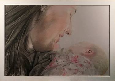 Print of Figurative Family Drawings by Christine Lamb