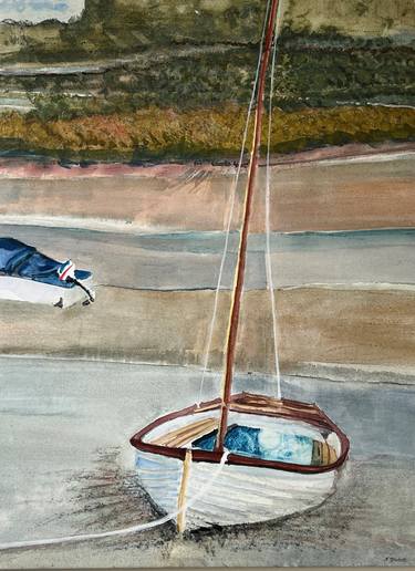Print of Abstract Boat Paintings by Katherine Green