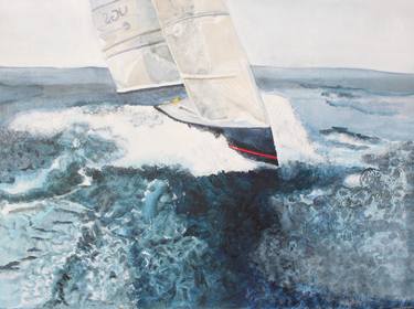 Print of Impressionism Boat Paintings by Katherine Green