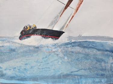 Print of Fine Art Boat Paintings by Katherine Green