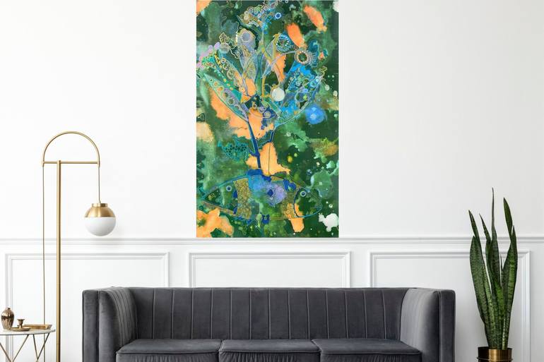 Original Abstract Botanic Digital by Hagel Art