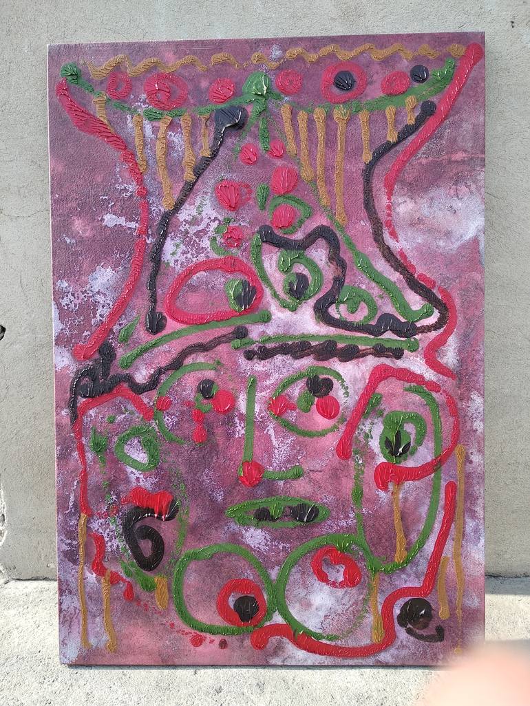 Original Surrealism Abstract Painting by HAGEL ART