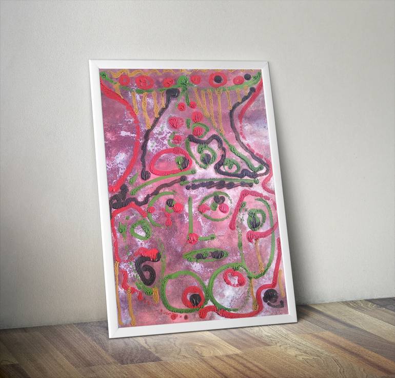 Original Surrealism Abstract Painting by Hagel Art
