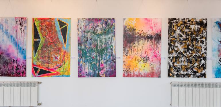 Original Conceptual Abstract Painting by Hagel Art