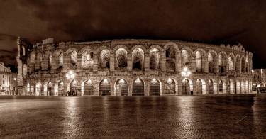 Verona – Arena Amphitheatre at night (Sepia version) - Limited Edition 1 of 10 thumb