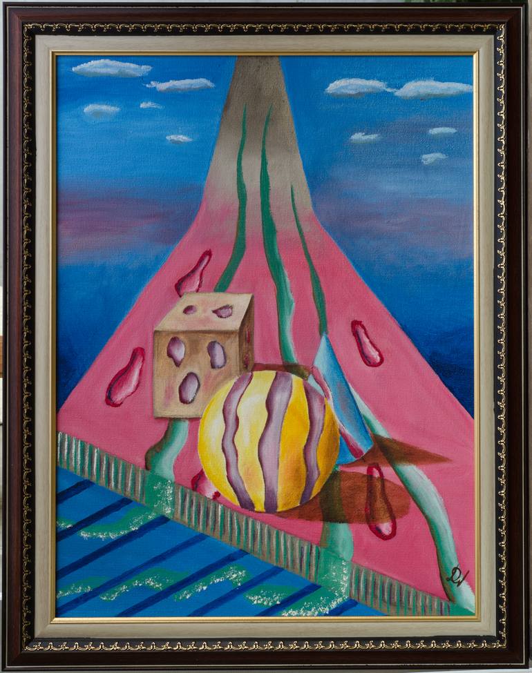Original Surrealism Abstract Painting by Vadym Dubrov