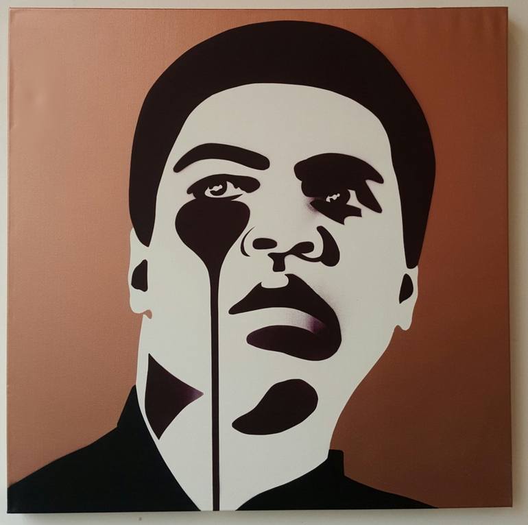 Muhammad Ali (rumble in the jungle) Painting by Pure Evil | Saatchi Art