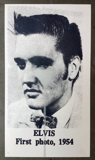 ELVIS FIRST PHOTO, 1954 - PINK HEART - Limited Edition 40 of 100 thumb