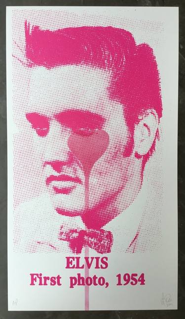 ELVIS FIRST PHOTO, 1954 - PINK HEART - Limited Edition 45 of 100 thumb