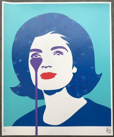 Saatchi Art Artist Pure Evil; Printmaking, “First Lady JFK’s Nightmare - Limited Edition 1 of 1” #art
