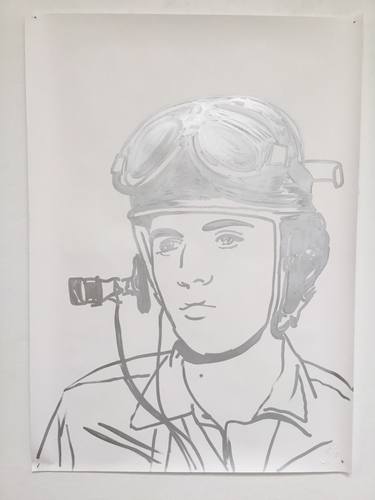 Army Elvis - KRINK Drawing on Paper thumb