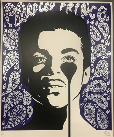 Hand-finished Prince Print - When Doves Cry (Paisley Prince) - Limited Edition of 1 thumb