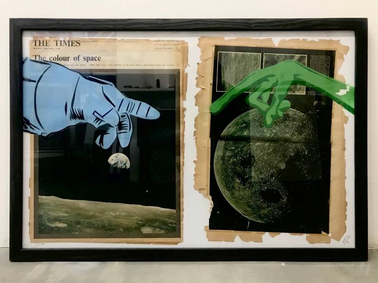 astronauts and aliens art