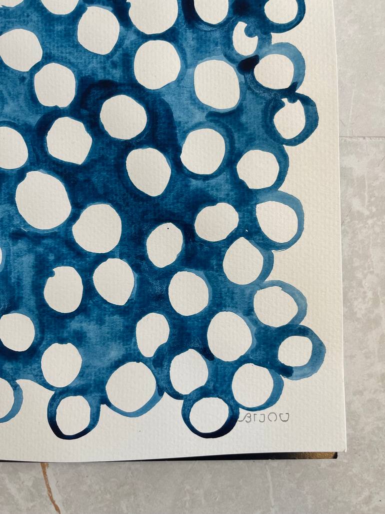 Original Algorithmic Abstract Painting by Andrea Bijou