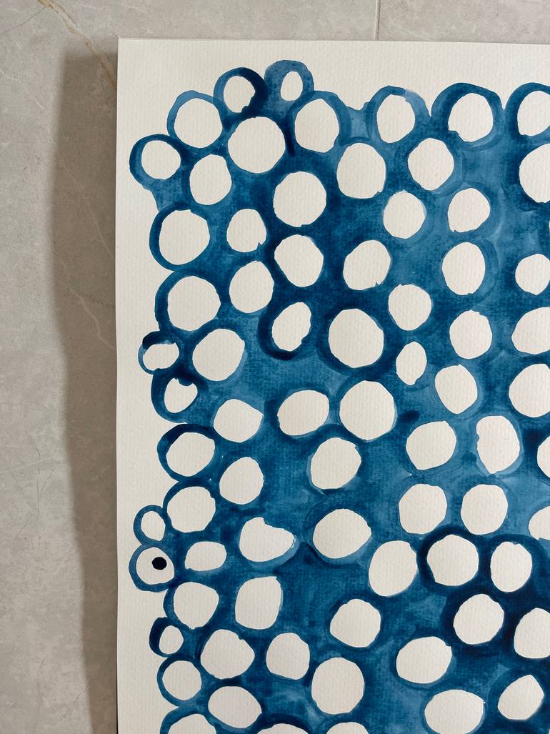 Original Algorithmic Abstract Painting by Andrea Bijou