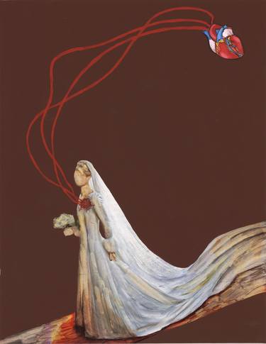 Original Surrealism Women Painting by Silvia Viana
