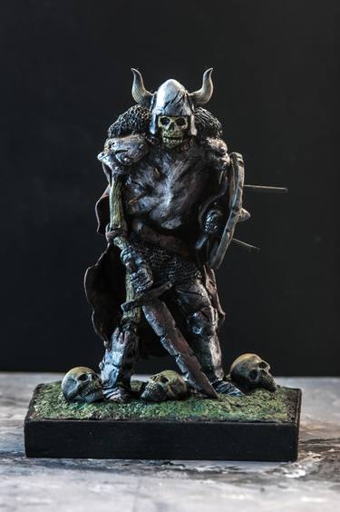 Knight, Horrors, Collection, Soldier Medieval, Skeleton warrios, Dead knight Miniatures, Figurine, Statuette thumb