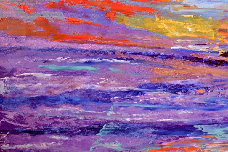 Original Abstract Seascape Painting by Olesia Liakhovych