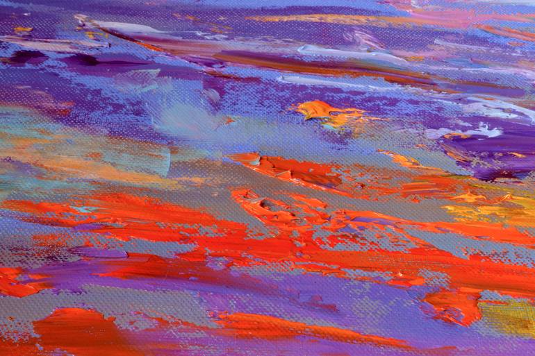 Original Abstract Seascape Painting by Olesia Liakhovych