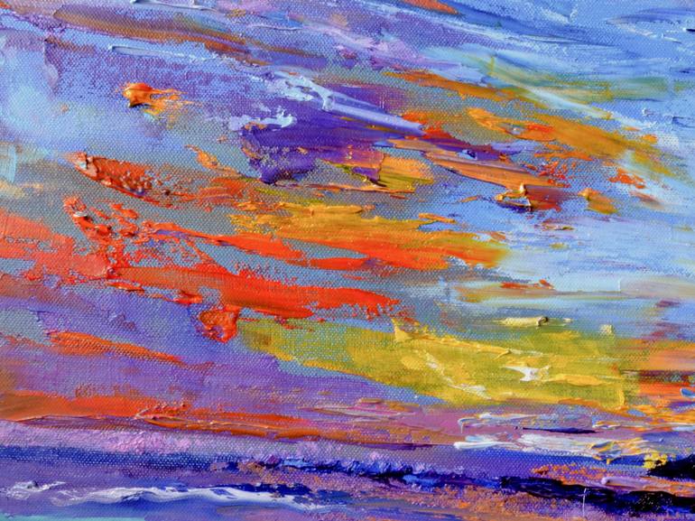 Original Abstract Seascape Painting by Olesia Liakhovych