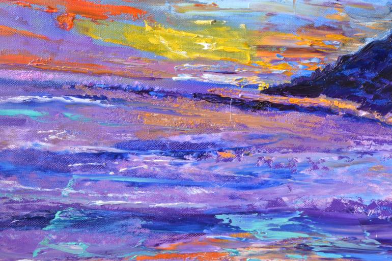 Original Abstract Seascape Painting by Olesia Liakhovych
