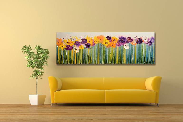 Original Floral Painting by Olesia Liakhovych