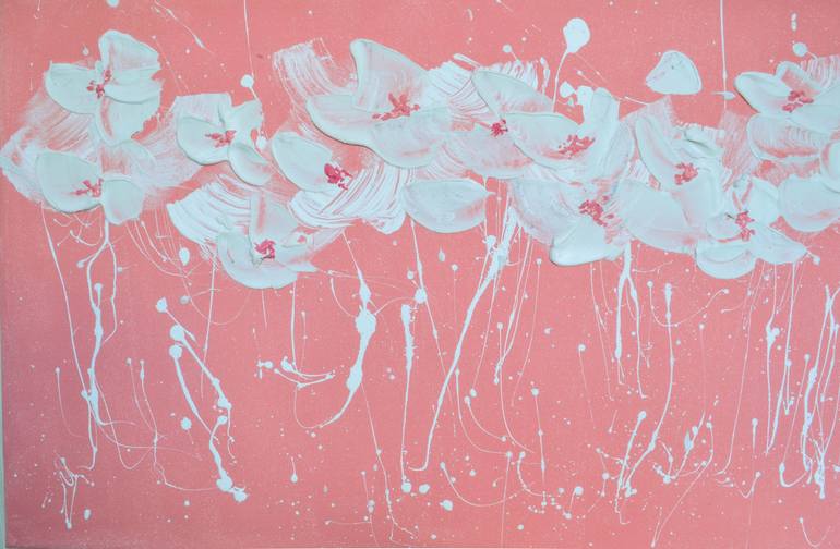 Original Floral Painting by Olesia Liakhovych