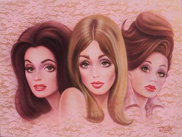 Original Pop Art Women Paintings by Dale Sizer