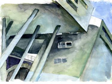 Original Architecture Paintings by Nana Swiczinsky