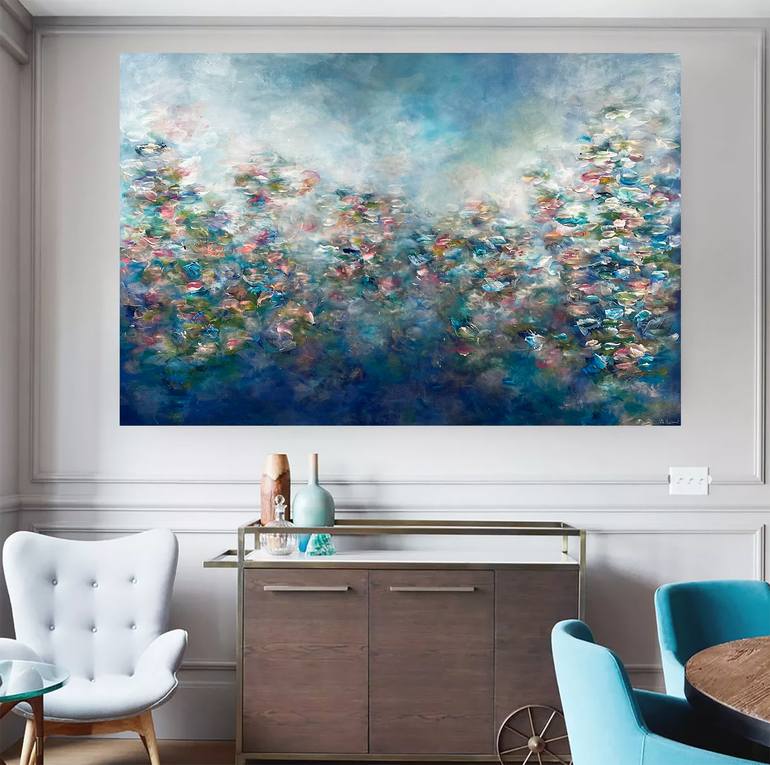 Original Abstract Expressionism Abstract Painting by Vé Boisvert